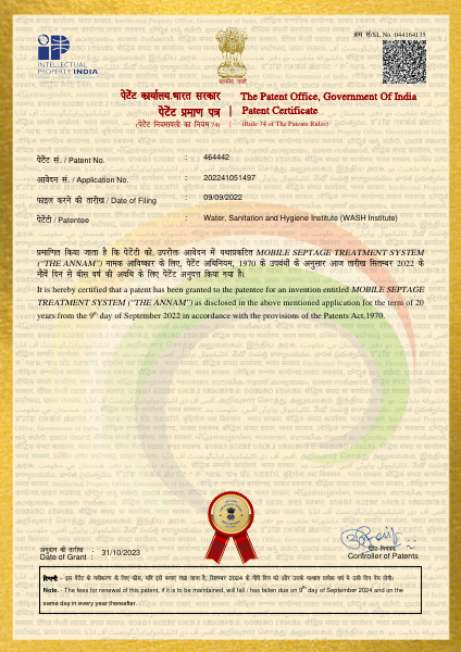 Patent Certificate 202241051497